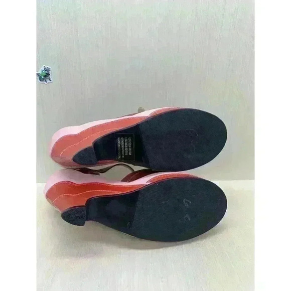 John Fluevog Pin Up Sally Jane Wedge Plateforme Shoe Size US 8 - Picture 11 of 12